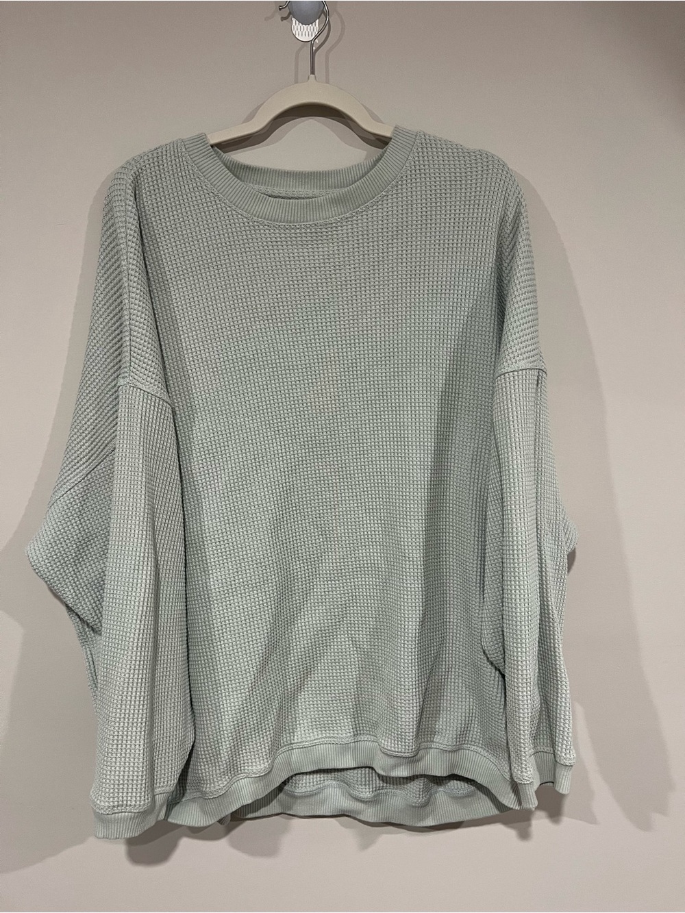 Aerie Waffle-knit Crewneck